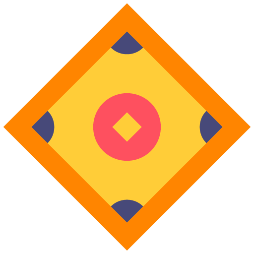 icono de tapete dorado chino